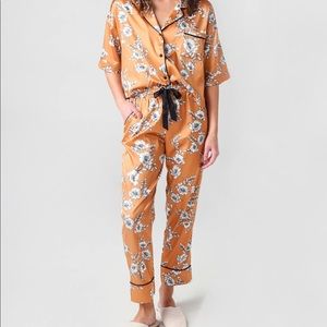 Floral satin Jolie pj set